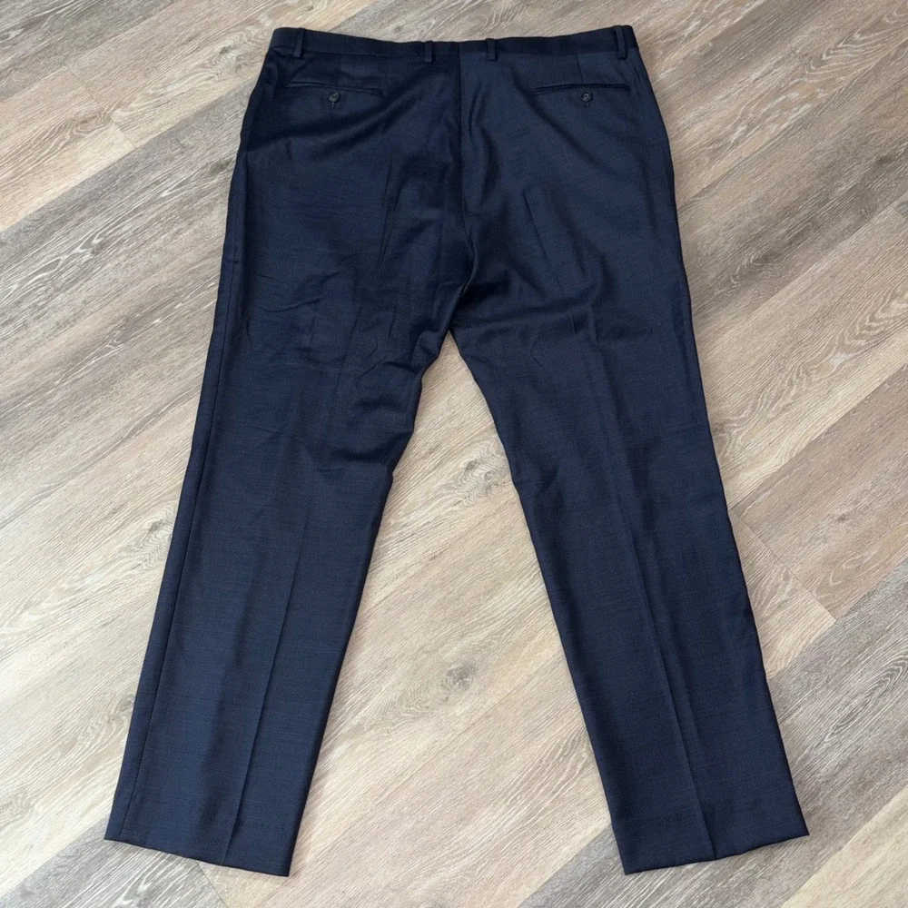 Jos. A. Bank 1905 Navy Blue Wool Blend Flat Front Dress Pants Mens 42R